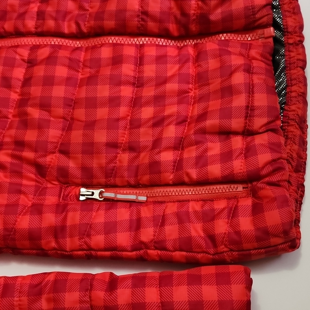 Columbia Red Checkered Pattern Filled Jacket - Picture 3 of 12